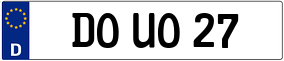 Trailer License Plate